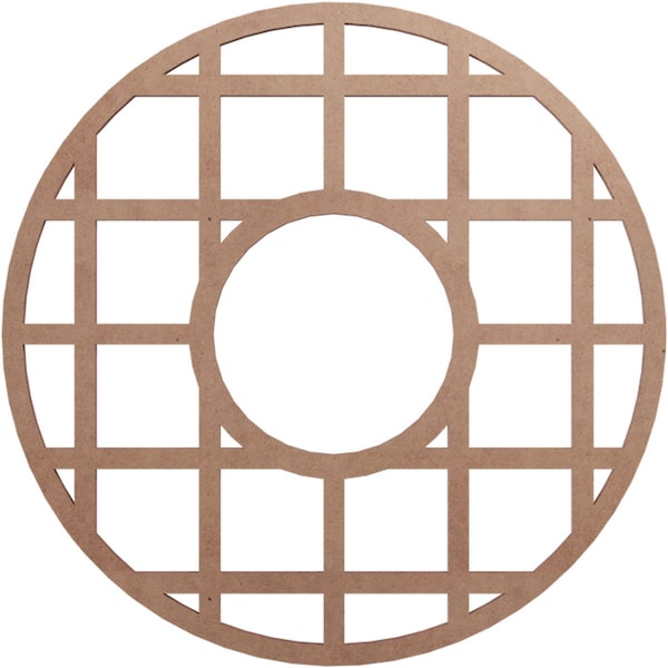 Ekena Millwork O'Neal Wood Fretwork Pierced Ceiling Medallion, Wood (Paint Grade), 16"OD x 5 3/4"ID x 3/8"T CMWP16X16X0375ONMF - main